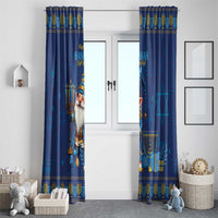 Hanukkah Jewish Star of David Window Curtain Chilling With My Gnomies - Wonder Print Shop