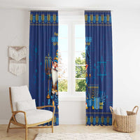 Hanukkah Jewish Star of David Window Curtain Chilling With My Gnomies - Wonder Print Shop