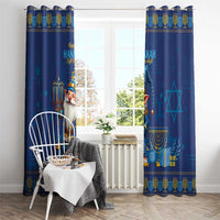 Hanukkah Jewish Star of David Window Curtain Chilling With My Gnomies - Wonder Print Shop