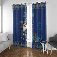 Hanukkah Jewish Star of David Window Curtain Chilling With My Gnomies - Wonder Print Shop
