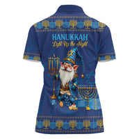 Hanukkah Jewish Star of David Women Polo Shirt Chilling With My Gnomies - Wonder Print Shop