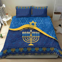 Love and Light Hanukkah Bedding Set The Hanukkiah Menorah Pattern LT9 - Wonder Print Shop