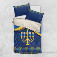 Love and Light Hanukkah Bedding Set The Hanukkiah Menorah Pattern LT9 - Wonder Print Shop