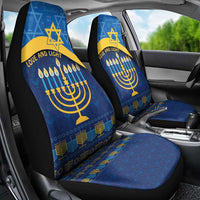 Love and Light Hanukkah Car Seat Cover The Hanukkiah Menorah Pattern LT9 - Wonder Print Shop