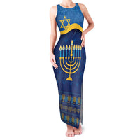 Love and Light Hanukkah Family Matching Tank Maxi Dress and Hawaiian Shirt The Hanukkiah Menorah Pattern - Wonder Print Shop