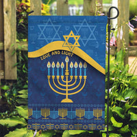 Love and Light Hanukkah Garden Flag The Hanukkiah Menorah Pattern - Wonder Print Shop