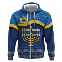Love and Light Hanukkah Hoodie The Hanukkiah Menorah Pattern - Wonder Print Shop