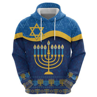 Love and Light Hanukkah Hoodie The Hanukkiah Menorah Pattern - Wonder Print Shop