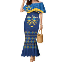 Love and Light Hanukkah Mermaid Dress The Hanukkiah Menorah Pattern - Wonder Print Shop