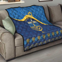 Love and Light Hanukkah Quilt The Hanukkiah Menorah Pattern - Wonder Print Shop