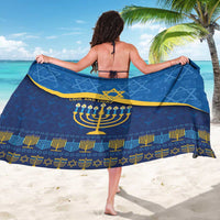 Love and Light Hanukkah Sarong The Hanukkiah Menorah Pattern - Wonder Print Shop