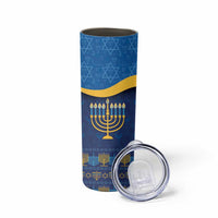 Love and Light Hanukkah Skinny Tumbler The Hanukkiah Menorah Pattern - Wonder Print Shop