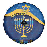 Love and Light Hanukkah Spare Tire Cover The Hanukkiah Menorah Pattern - Wonder Print Shop