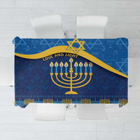 Love and Light Hanukkah Tablecloth The Hanukkiah Menorah Pattern - Wonder Print Shop