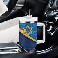 Love and Light Hanukkah Tumbler With Handle The Hanukkiah Menorah Pattern - Wonder Print Shop