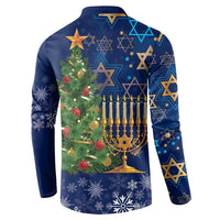 Merry Chrismukkah Button Sweatshirt Merry Christmas and Happy Hanukkah LT9 - Wonder Print Shop