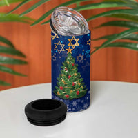 Merry Chrismukkah 4 in 1 Can Cooler Tumbler Merry Christmas and Happy Hanukkah LT9 - Wonder Print Shop