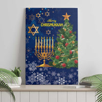 Merry Chrismukkah Canvas Wall Art Merry Christmas and Happy Hanukkah LT9 - Wonder Print Shop