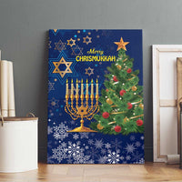 Merry Chrismukkah Canvas Wall Art Merry Christmas and Happy Hanukkah LT9 - Wonder Print Shop