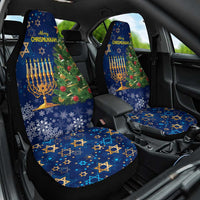 Merry Chrismukkah Car Seat Cover Merry Christmas and Happy Hanukkah LT9 - Wonder Print Shop