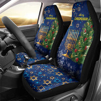 Merry Chrismukkah Car Seat Cover Merry Christmas and Happy Hanukkah LT9 - Wonder Print Shop