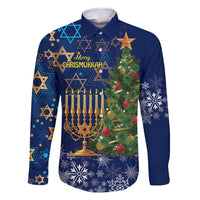 Merry Chrismukkah Family Matching Mermaid Dress and Hawaiian Shirt Merry Christmas and Happy Hanukkah LT9 - Wonder Print Shop