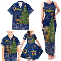 Merry Chrismukkah Family Matching Tank Maxi Dress and Hawaiian Shirt Merry Christmas and Happy Hanukkah - Wonder Print Shop