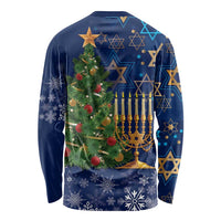 Merry Chrismukkah Long Sleeve Shirt Merry Christmas and Happy Hanukkah - Wonder Print Shop