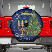 Merry Chrismukkah Spare Tire Cover Merry Christmas and Happy Hanukkah - Wonder Print Shop