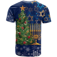 Merry Chrismukkah T Shirt Merry Christmas and Happy Hanukkah - Wonder Print Shop