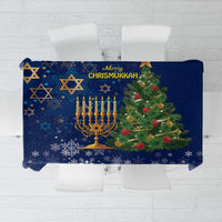 Merry Chrismukkah Tablecloth Merry Christmas and Happy Hanukkah - Wonder Print Shop