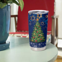 Merry Chrismukkah Tumbler Cup Merry Christmas and Happy Hanukkah - Wonder Print Shop