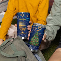Merry Chrismukkah Tumbler Cup Merry Christmas and Happy Hanukkah - Wonder Print Shop