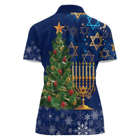 Merry Chrismukkah Women Polo Shirt Merry Christmas and Happy Hanukkah - Wonder Print Shop