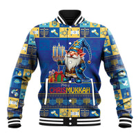 Merry Chrismukkah Baseball Jacket With Gnome Christmas Hanukkah LT9 - Wonder Print Shop