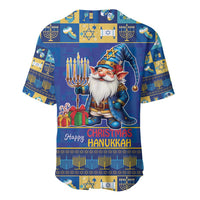 Merry Chrismukkah Baseball Jersey With Gnome Christmas Hanukkah LT9 - Wonder Print Shop