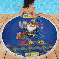Merry Chrismukkah Beach Blanket With Gnome Christmas Hanukkah LT9 - Wonder Print Shop