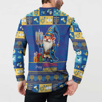 Merry Chrismukkah Button Sweatshirt With Gnome Christmas Hanukkah LT9 - Wonder Print Shop