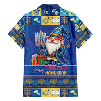 Merry Chrismukkah Family Matching Long Sleeve Bodycon Dress and Hawaiian Shirt With Gnome Christmas Hanukkah LT9 - Wonder Print Shop