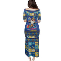 Merry Chrismukkah Family Matching Puletasi and Hawaiian Shirt With Gnome Christmas Hanukkah - Wonder Print Shop