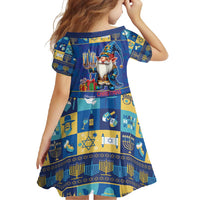 Merry Chrismukkah Family Matching Summer Maxi Dress and Hawaiian Shirt With Gnome Christmas Hanukkah - Wonder Print Shop