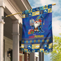Merry Chrismukkah Garden Flag With Gnome Christmas Hanukkah - Wonder Print Shop