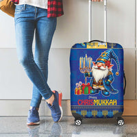 Merry Chrismukkah Luggage Cover With Gnome Christmas Hanukkah - Wonder Print Shop