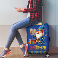 Merry Chrismukkah Luggage Cover With Gnome Christmas Hanukkah - Wonder Print Shop