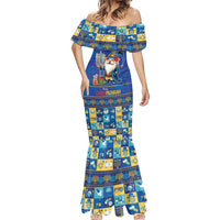 Merry Chrismukkah Mermaid Dress With Gnome Christmas Hanukkah - Wonder Print Shop