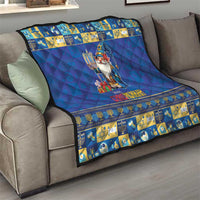 Merry Chrismukkah Quilt With Gnome Christmas Hanukkah - Wonder Print Shop