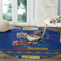 Merry Chrismukkah Round Carpet With Gnome Christmas Hanukkah