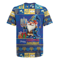 Merry Chrismukkah Rugby Jersey With Gnome Christmas Hanukkah - Wonder Print Shop