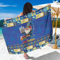 Merry Chrismukkah Sarong With Gnome Christmas Hanukkah - Wonder Print Shop