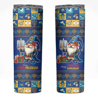 Merry Chrismukkah Skinny Tumbler With Gnome Christmas Hanukkah - Wonder Print Shop